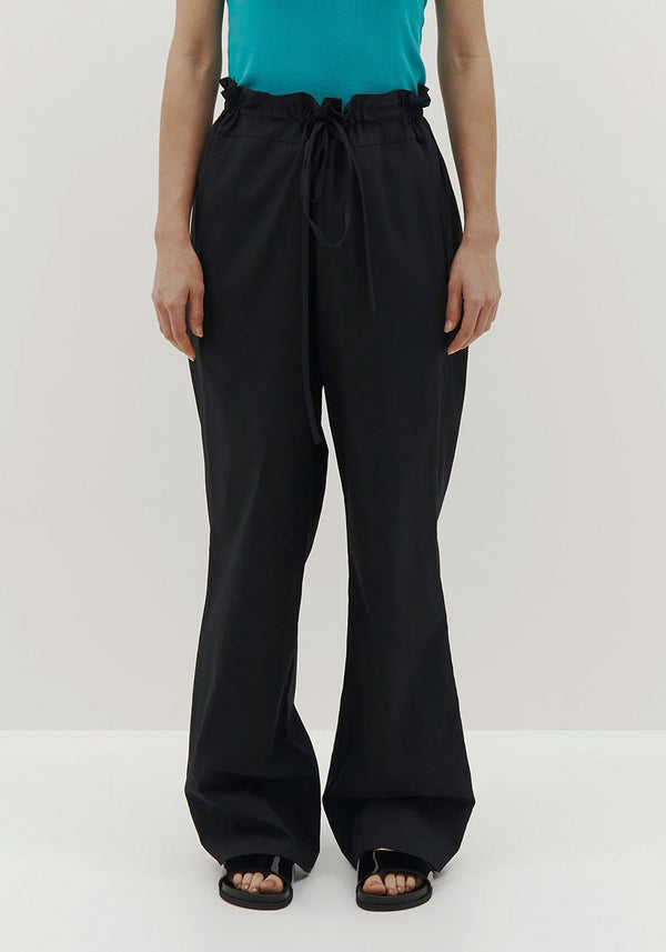 HEAVY TAILORED SIDE ZIP PANTS BLACK